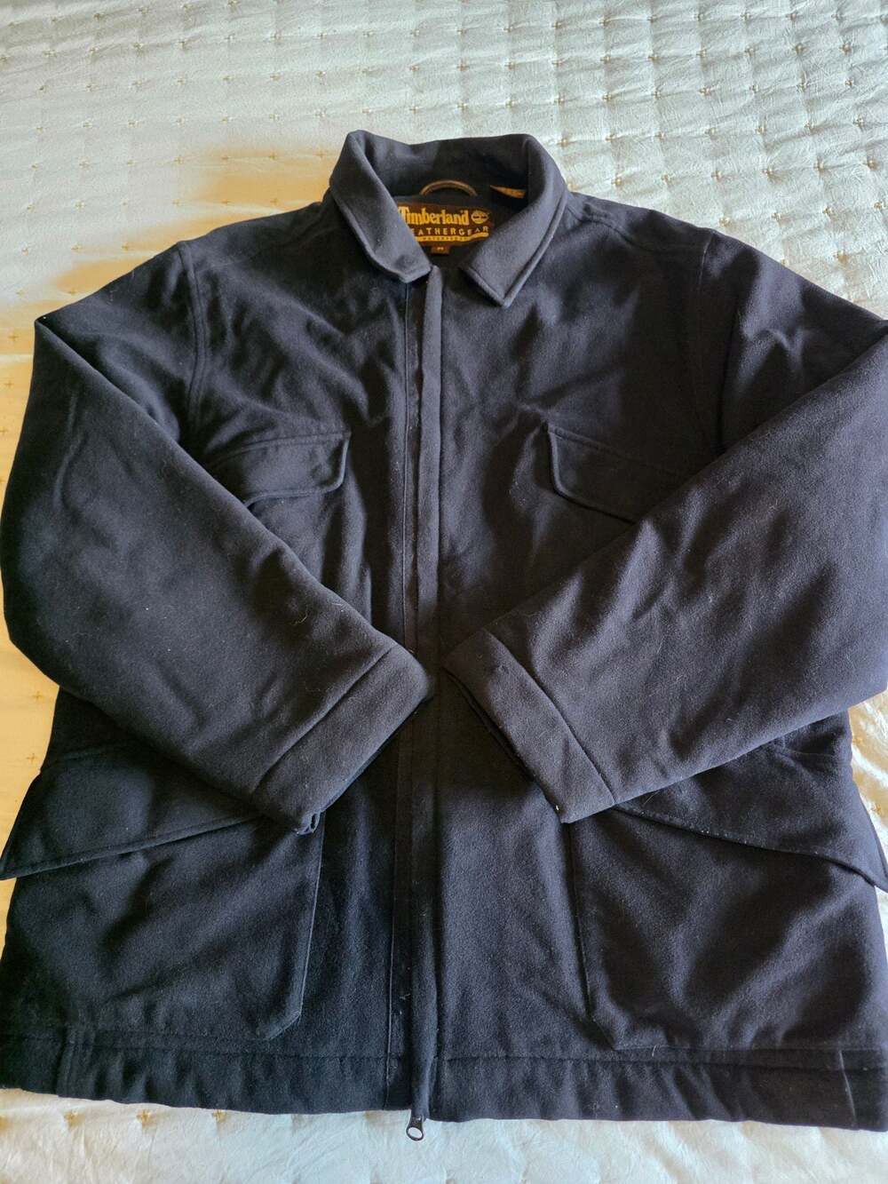 Timberland Weathergear Men's Waterproof Wool-Blend Quilted Field Jacket